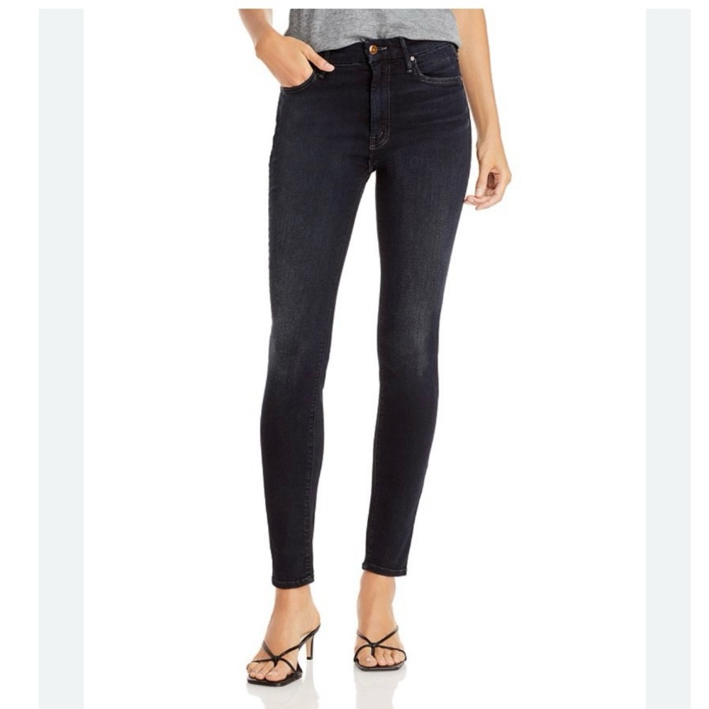 MOTHER Women's Skinny Jeans in Dark Blue